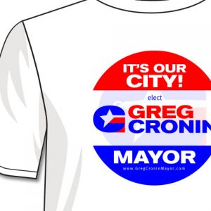 Close up of the Greg Cronin T-Shirt