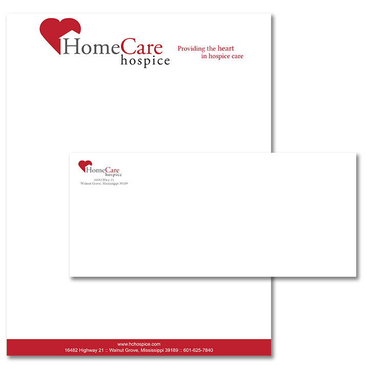 home care hospice letterhead and envelope