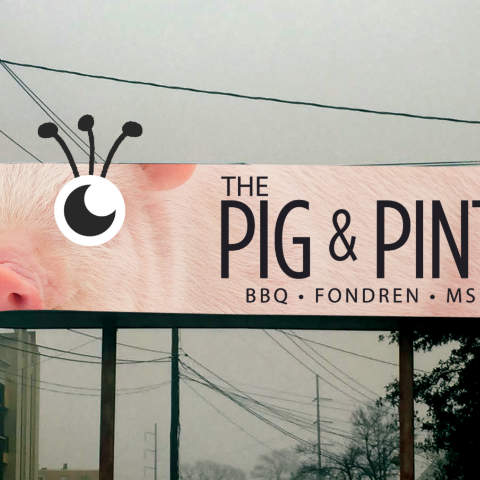 pig and pint billboard