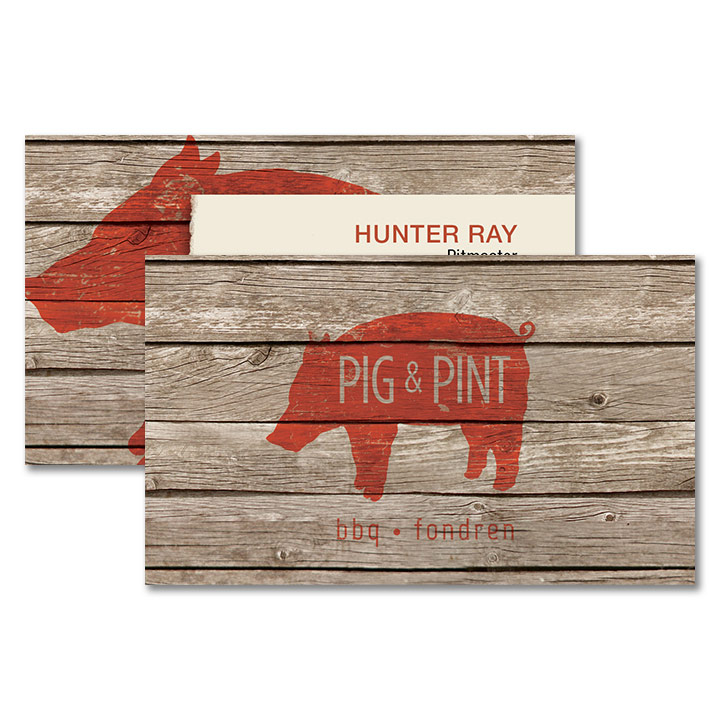 Pig and Pint Business Card