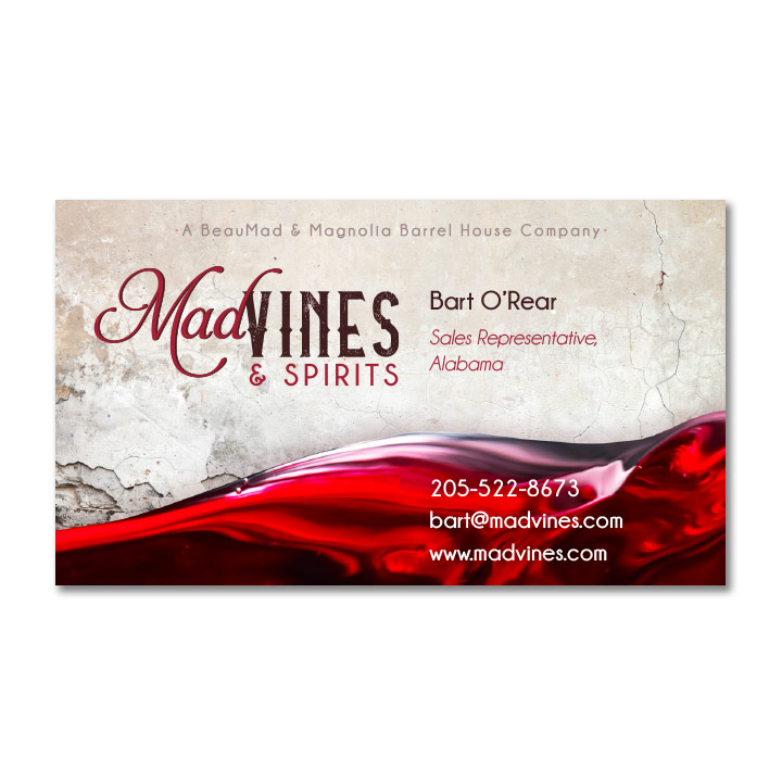 mad vines business card